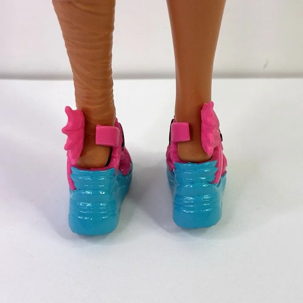 New Monster High Lagoona Blue Doll 2022 G3 Reboot Pink Fish Sandals Shoes